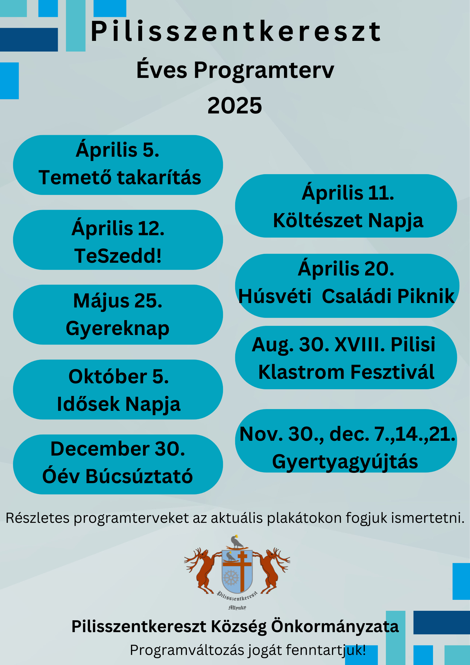 éves programterv 2025